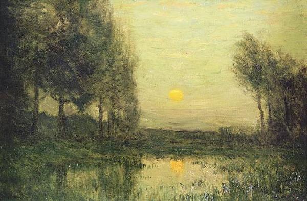 Charles Warren Eaton September Moonrise Germany oil painting art